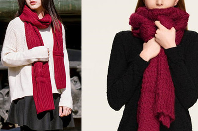 大紅色圍巾搭配指南 這些款式千萬別錯過